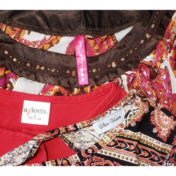 Girls Retro 3 Shirt Bundle Star Vixen, Aileen, Heart Soul, Casual Medium - Picture 5 of 5